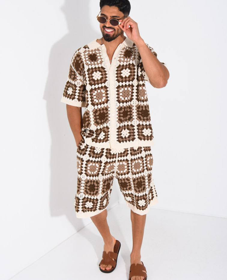 Conjunto Crochet Mocha Santorini