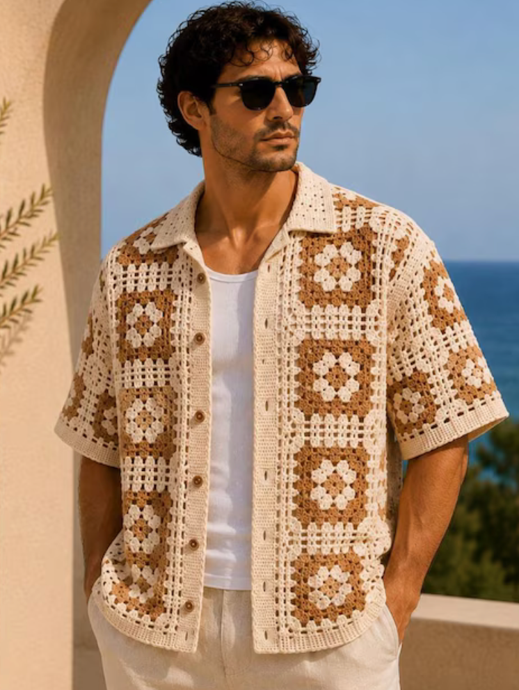 Camisa Crochet Amalfi