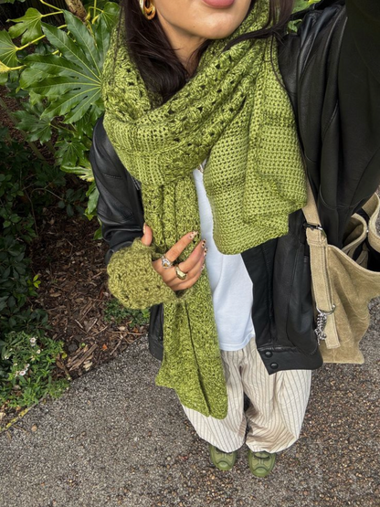 Conjunto Natural Touch (Cachecol + Gorro + Hand Warmers)