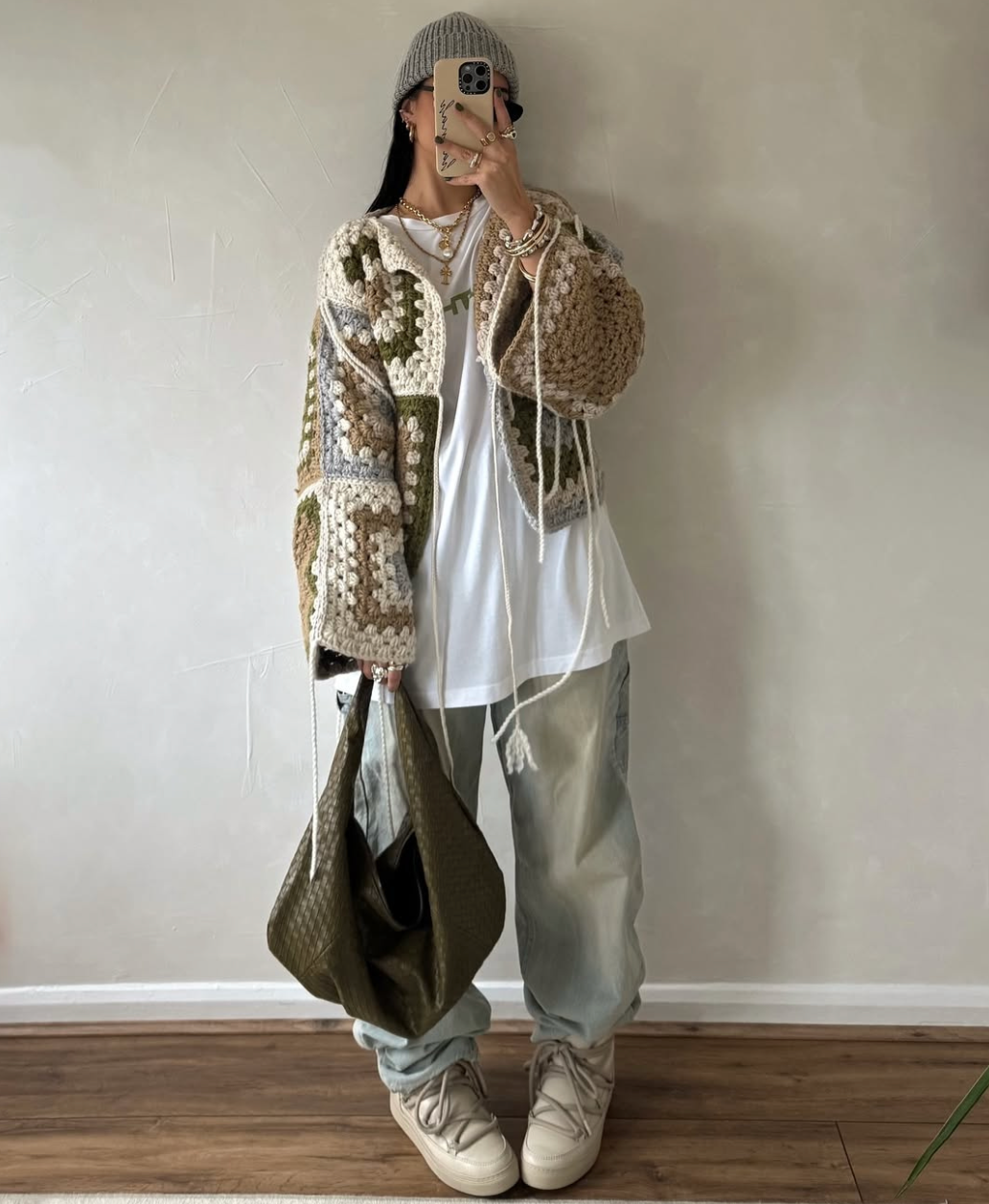 Black Patch Cardigan