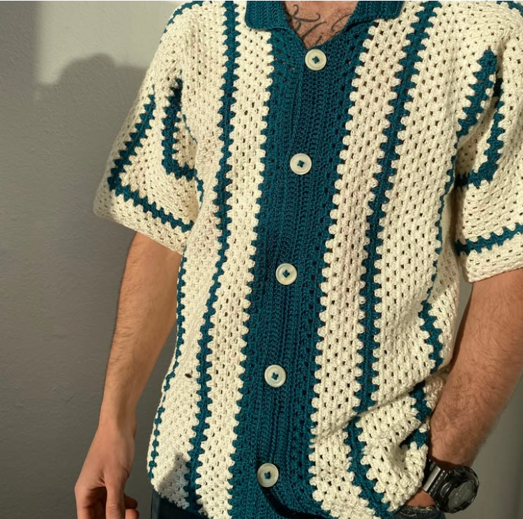 Camisa Crochet Ocean Riviera