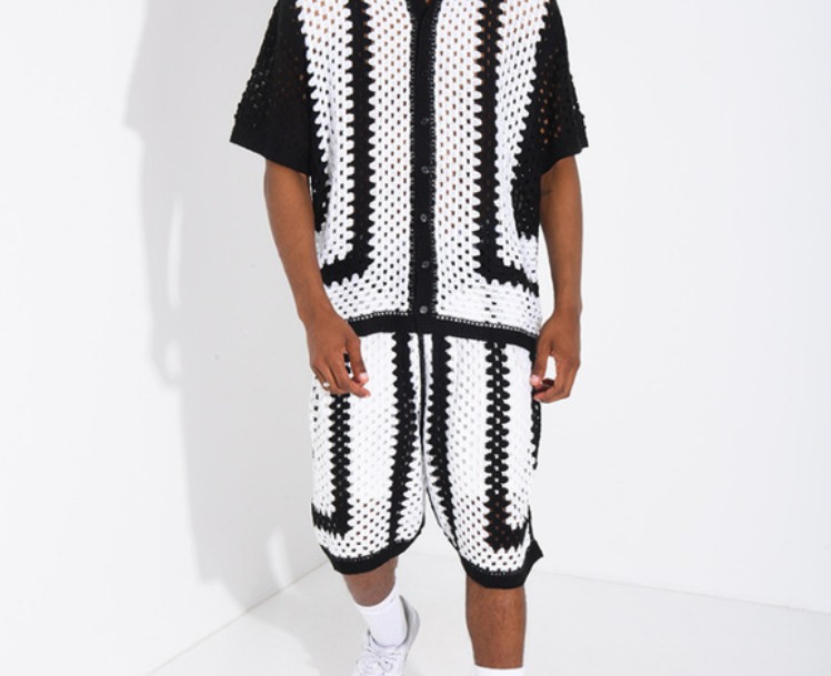 Conjunto Crochet Monochrome Riviera