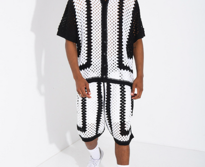 Conjunto Crochet Monochrome Riviera