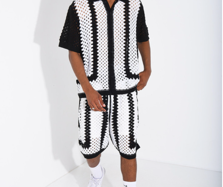 Conjunto Crochet Monochrome Riviera