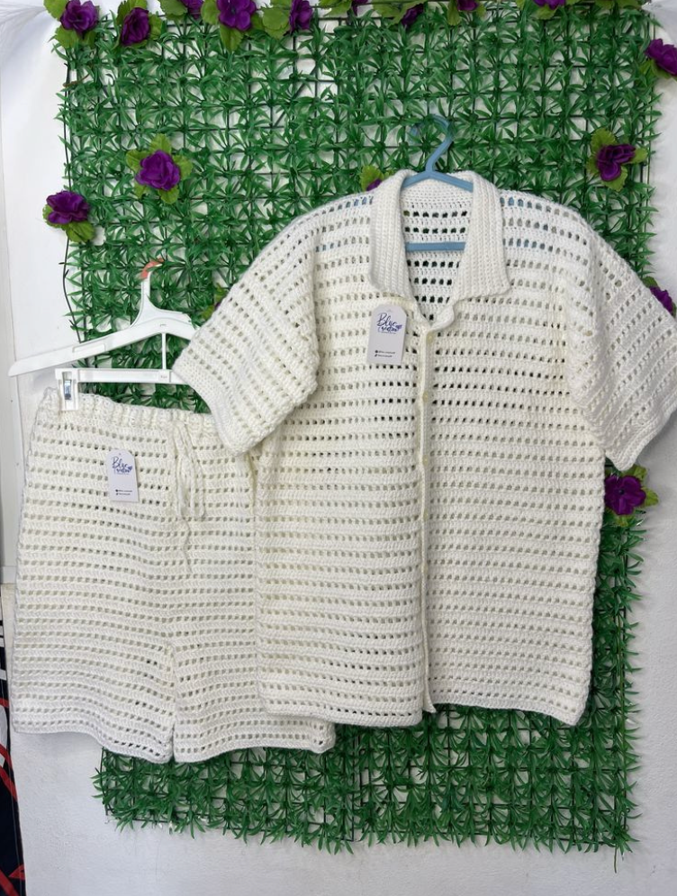 Conjunto Crochet Ivory Lounge