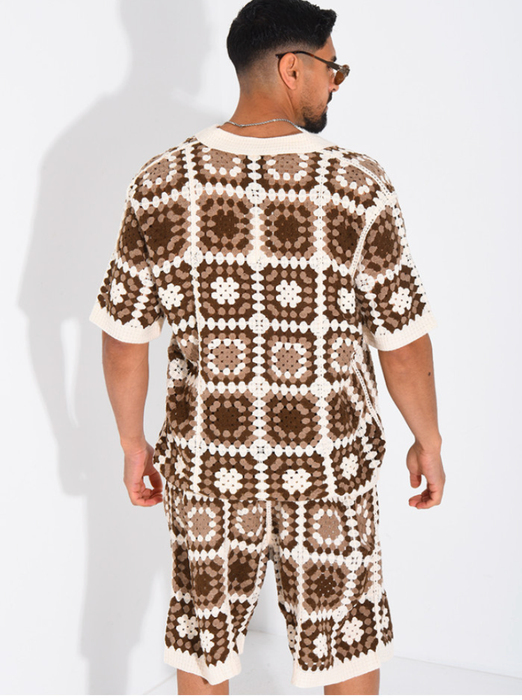 Conjunto Crochet Mocha Santorini