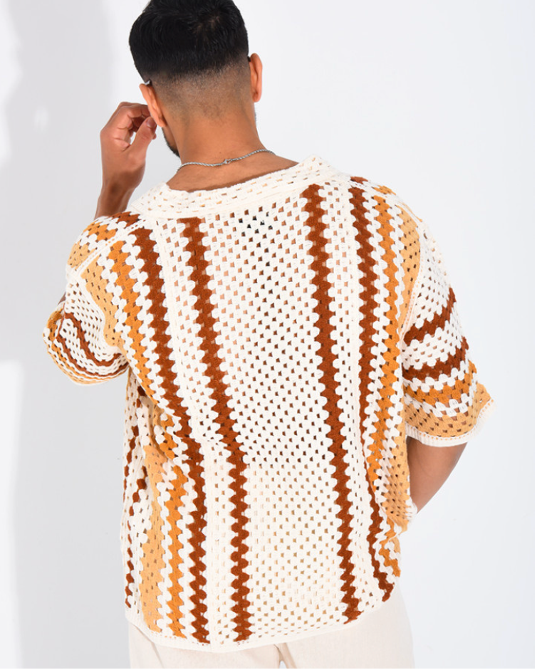 Camisa Crochet Terra Capri