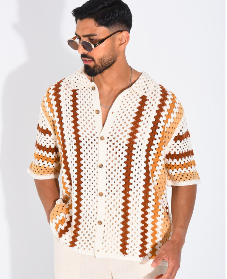 Camisa Crochet Terra Capri