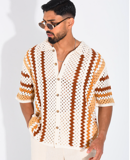 Camisa Crochet Terra Capri