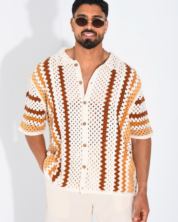 Camisa Crochet Terra Capri