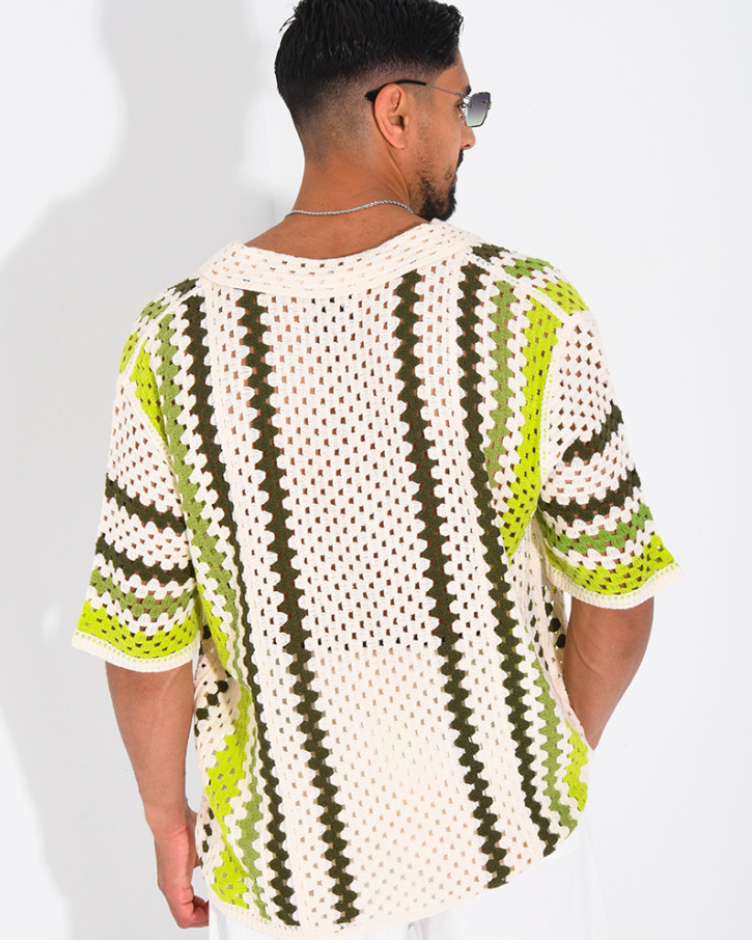 Camisa Crochet Lime Riviera