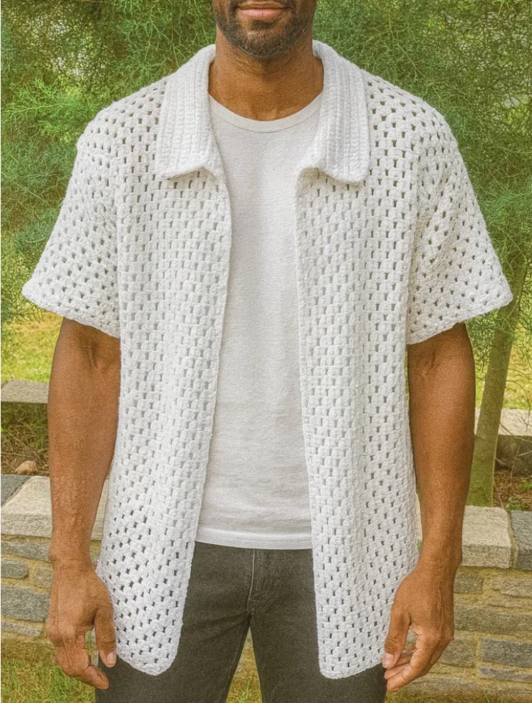 Camisa Crochet Pure Essence