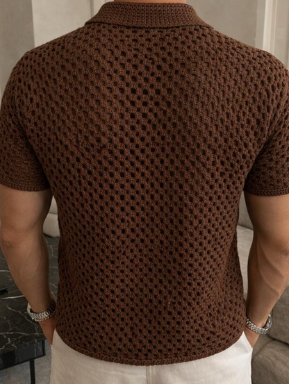 Polo Crochet Essence Chocolate