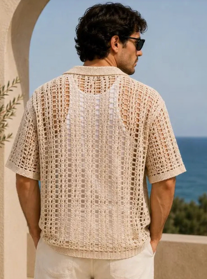 Camisa Crochet Ivory Breeze
