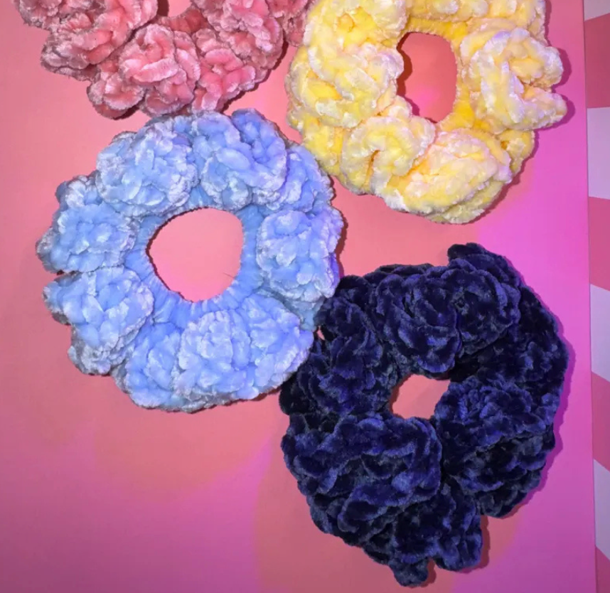 Retro Bloom Scrunchies