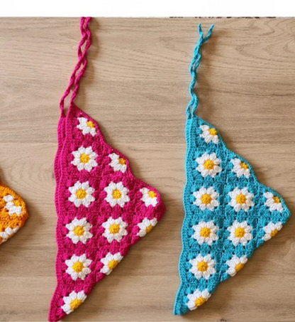 Daisy Crochet Bandana