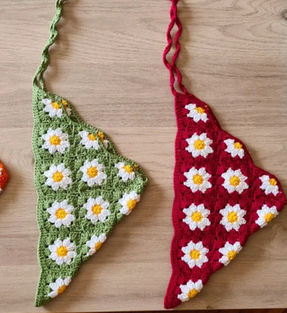 Daisy Crochet Bandana