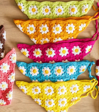 Daisy Crochet Bandana