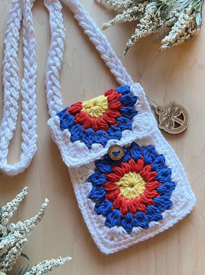 Mini Crochet Phone Bag