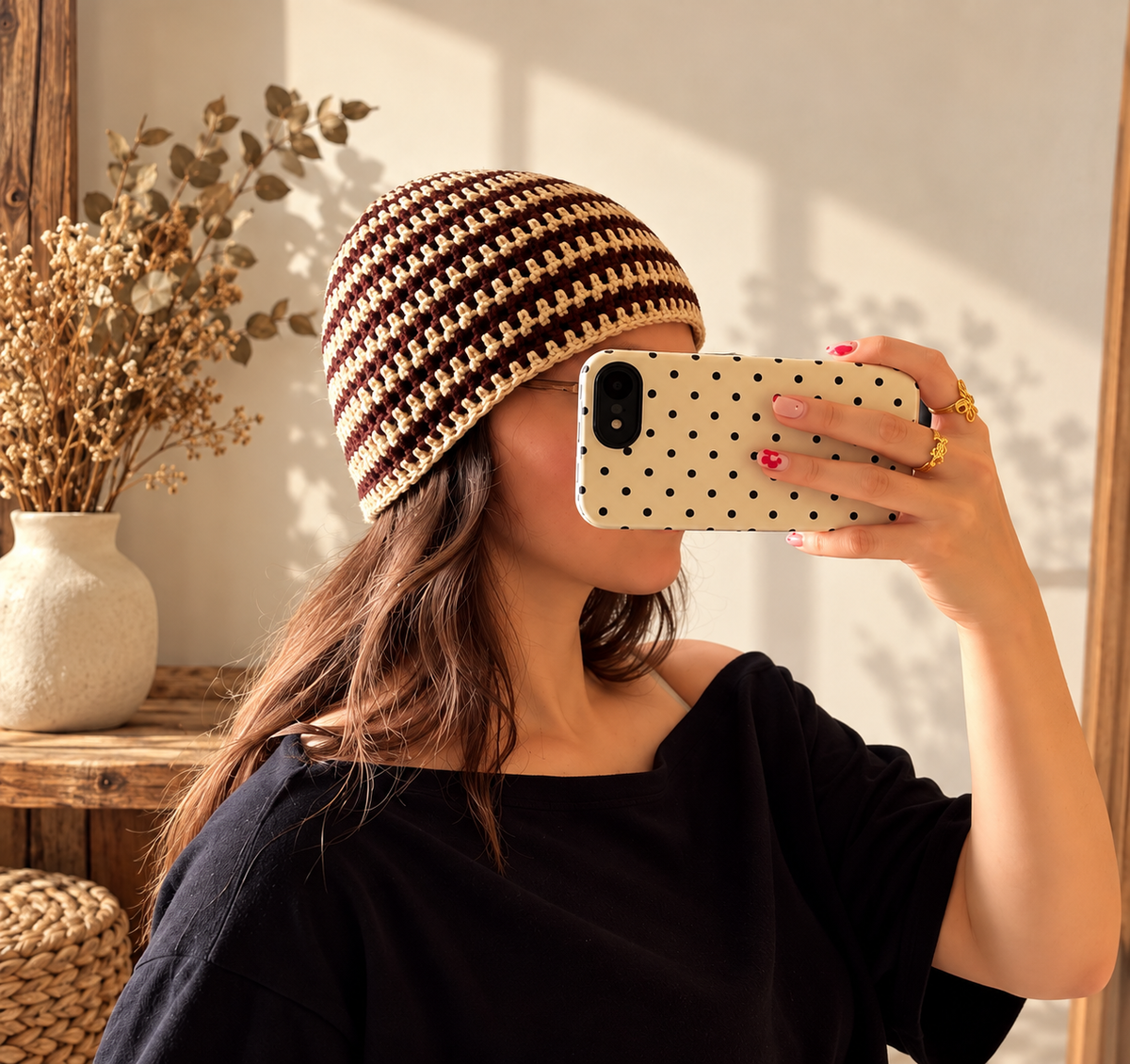 Gorro de Crochet Earth Rhythm
